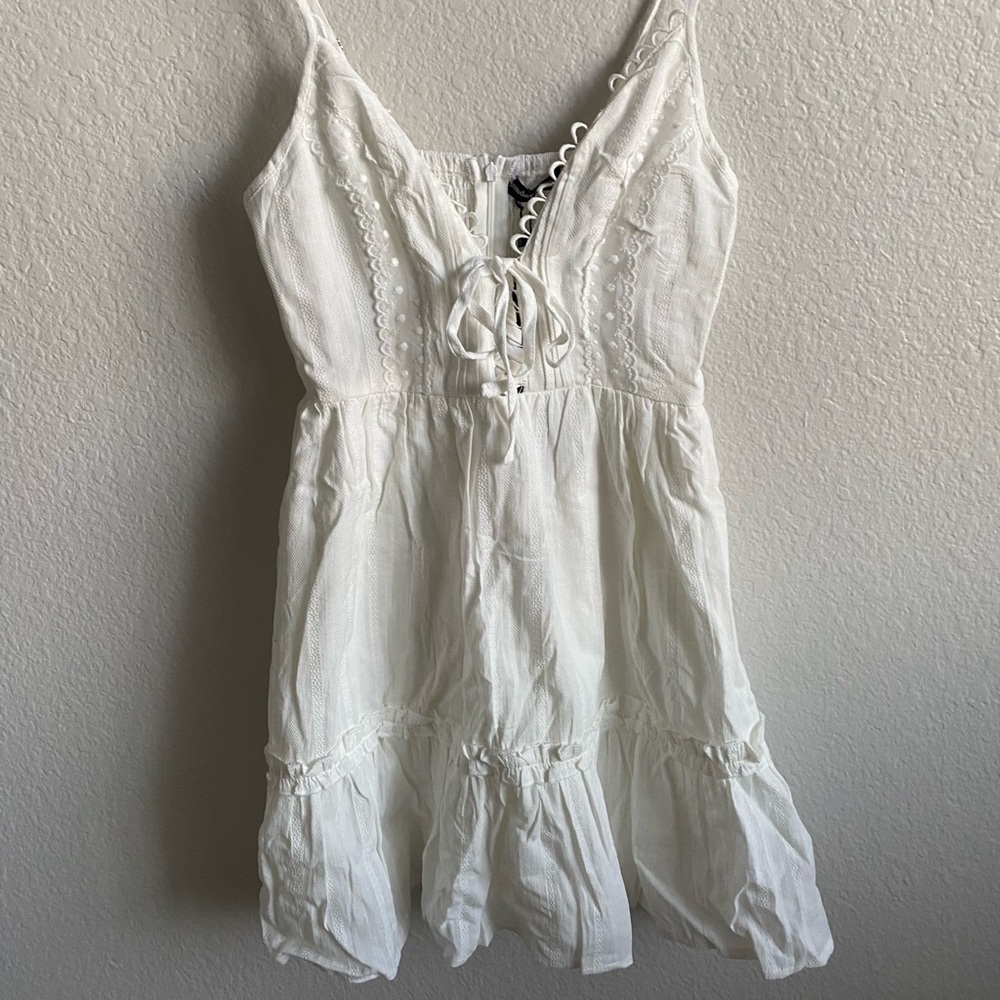 Sundae Muse white detailed dress, brand new